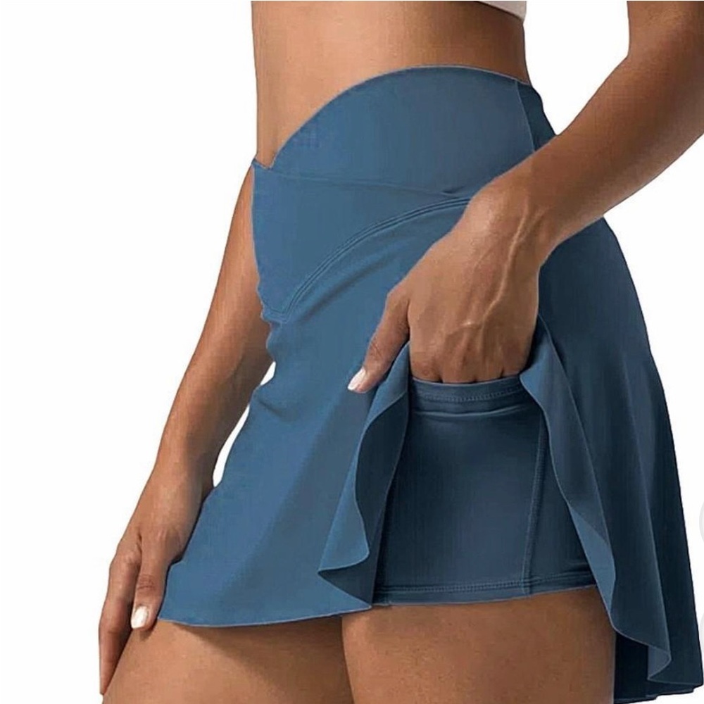 Halara Blue Tennis Skirt with Pockets